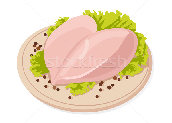 Vector fresh raw chicken breasts  Stock photo © Elisanth
