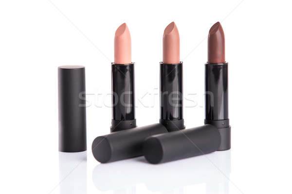 Set of three lipsticks in trendy colors  Stock photo © Elisanth