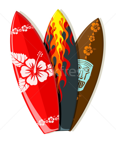 Vector surf boards  Stock photo © Elisanth