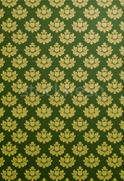Vertikalen grünen Gold Glamour Muster Textur Stock foto © Elisanth
