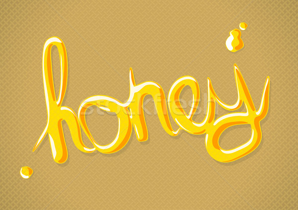 Vector honey on wafers background  Stock photo © Elisanth