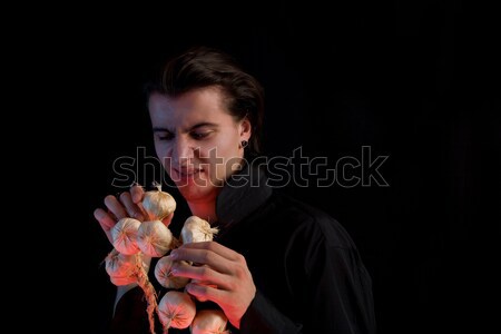 Stock photo: Handsome vampire doesn