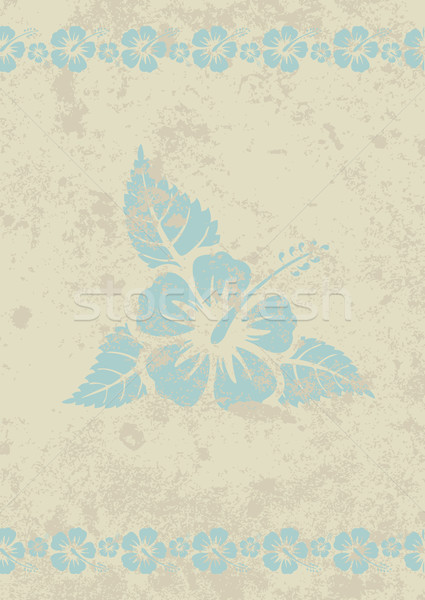 Vector grungy beige aloha background  Stock photo © Elisanth