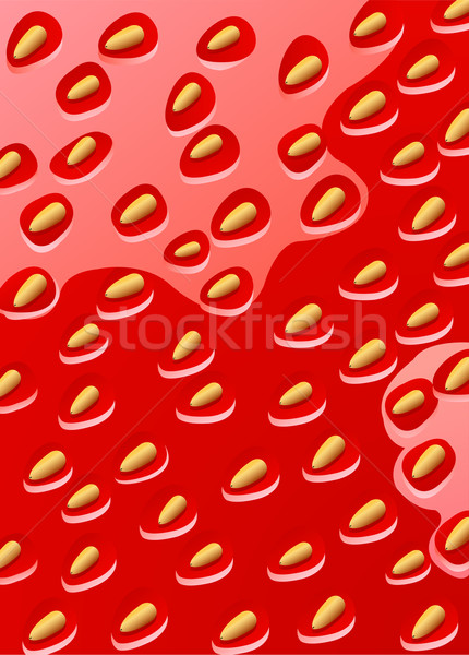 Vector texture of a strawberry Stock photo © Elisanth