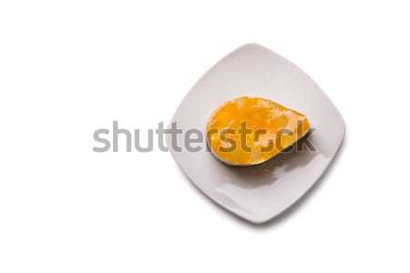 Cake with fruit jelly on plate, top view  Stock photo © Elisanth