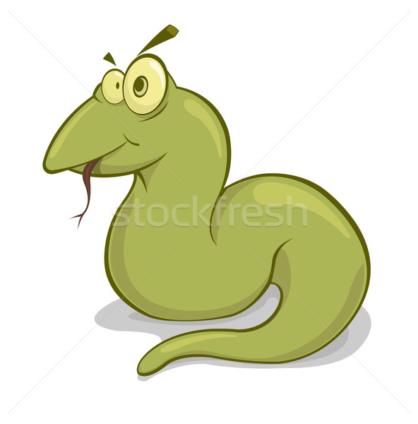 Vector illustration of green snake  Stock photo © Elisanth