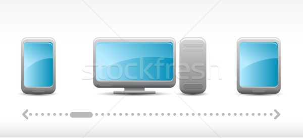 Vector technology icons  Stock photo © Elisanth