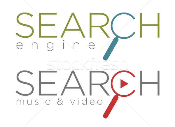 Vector illustration of search engine icons  Stock photo © Elisanth