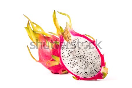 Whole dragon fruit and a cross section   Stock photo © Elisanth