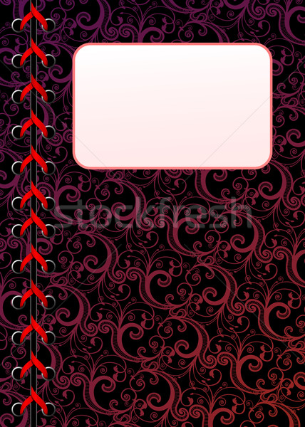 Vector laced floral wallpaper with copy-space Stock photo © Elisanth