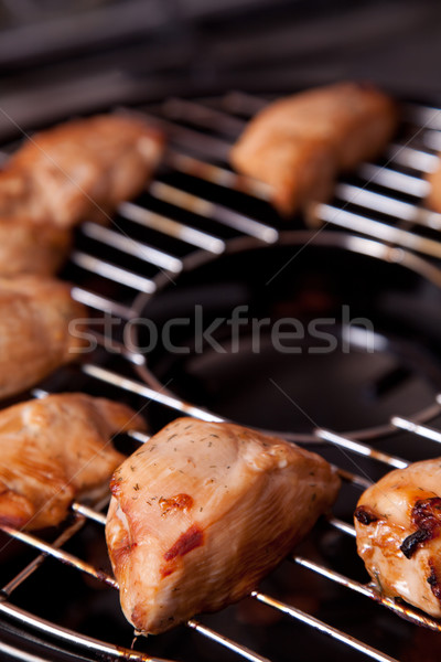 Chicken fillet on gas grill  Stock photo © Elisanth