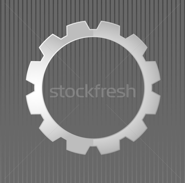 Vector illustration of metal gear  Stock photo © Elisanth