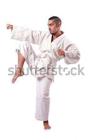 Karate dövüş sanatları savaşçı spor vücut uygunluk Stok fotoğraf © Elnur