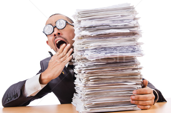 Man with too much work to do Stock photo © Elnur