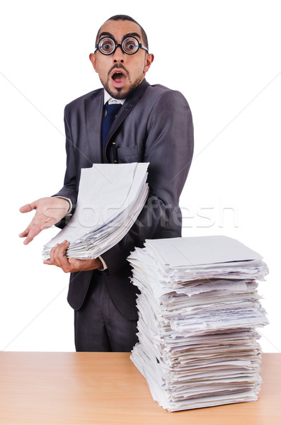 Man with too much work to do Stock photo © Elnur