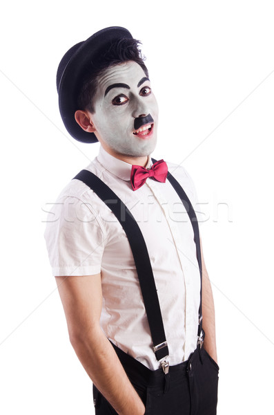 Personification of Charlie Chaplin on white Stock photo © Elnur