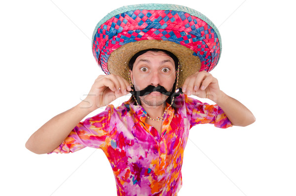 Foto d'archivio: Divertente · mexican · sombrero · Hat · party · uomo