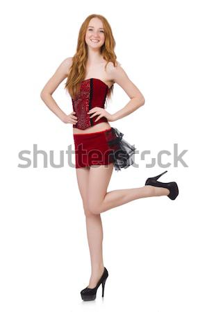 Frau Mode Kleidung Mädchen Modell Tanz Stock foto © Elnur