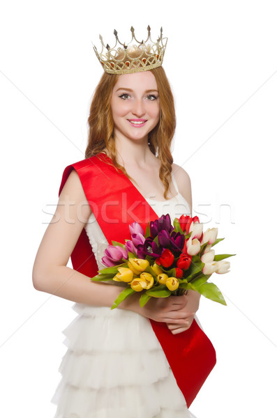 Beauté concours gagnant isolé blanche femme [[stock_photo]] © Elnur