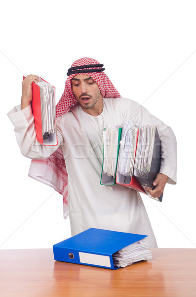 Arab om lucru birou afaceri muncă Imagine de stoc © Elnur