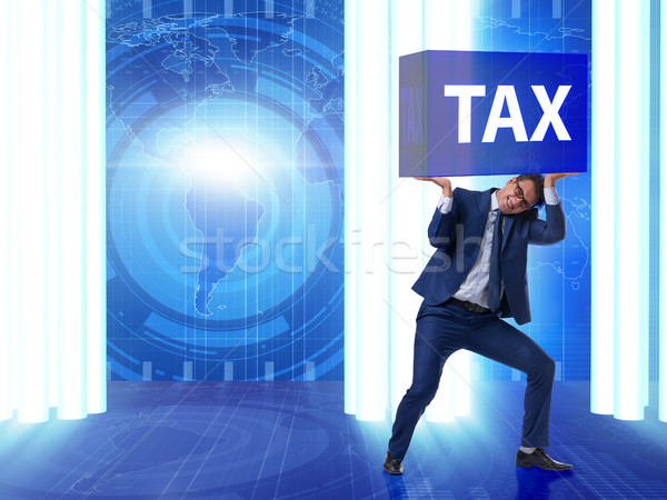 Сток-фото: человека · налоговых · бумаги · интернет · бизнесмен · время