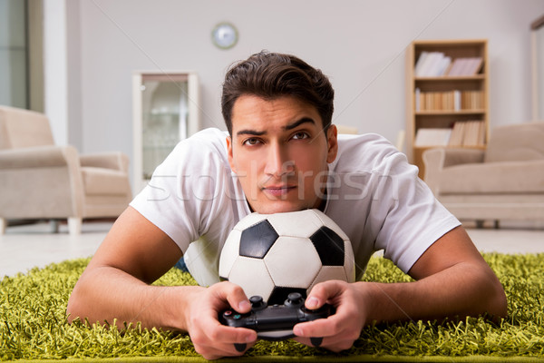 Man addicted to computer games Stock photo © Elnur