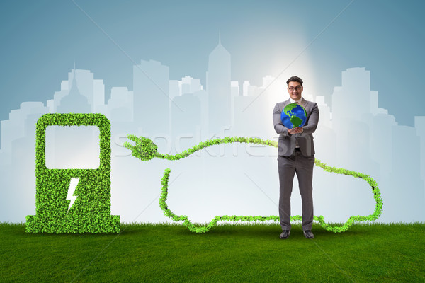 Electric car concept in green environment concept Stock photo © Elnur