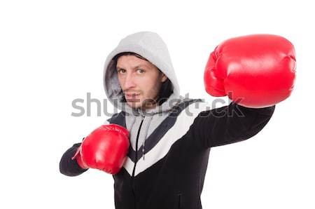 Suora guantoni da boxe isolato bianco bellezza finestra Foto d'archivio © Elnur