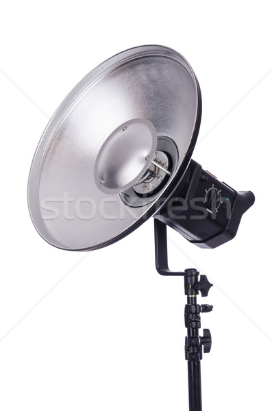 Foto stock: Estudio · luz · stand · aislado · blanco · tecnología