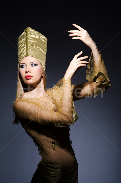 Young model in personification of egyptian beauty Stock photo © Elnur
