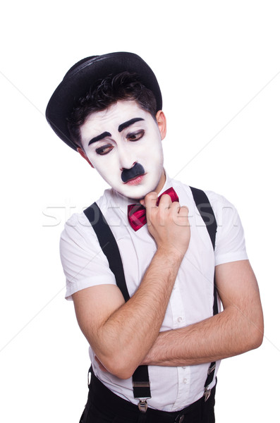 Personification of Charlie Chaplin on white Stock photo © Elnur