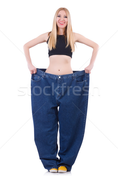 Régime jeans femme fille heureux santé [[stock_photo]] © Elnur