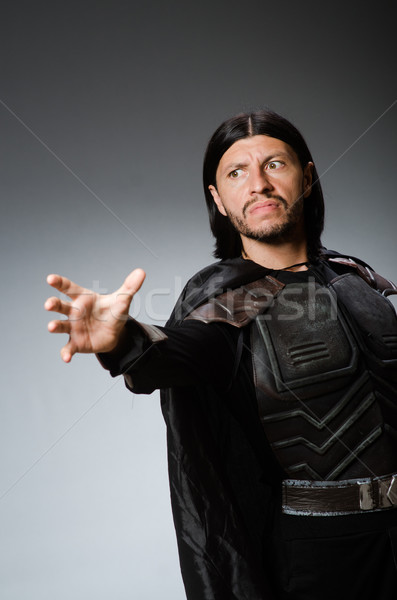 Colère guerrier sombre homme costume amusement [[stock_photo]] © Elnur