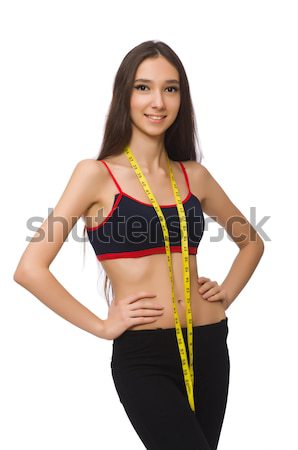 年輕的女孩 厘米 節食 手 健身 肌肉 商業照片 © Elnur