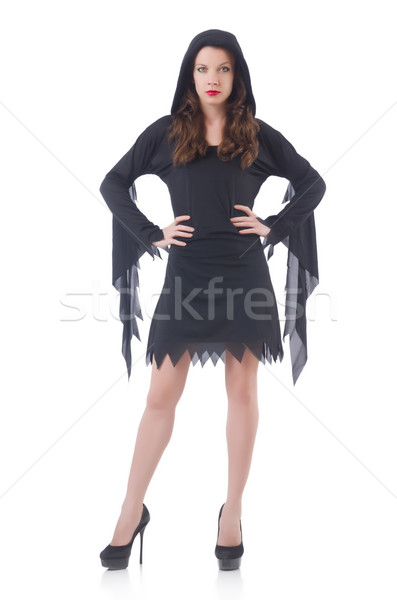 Witch isolated on white background Stock photo © Elnur