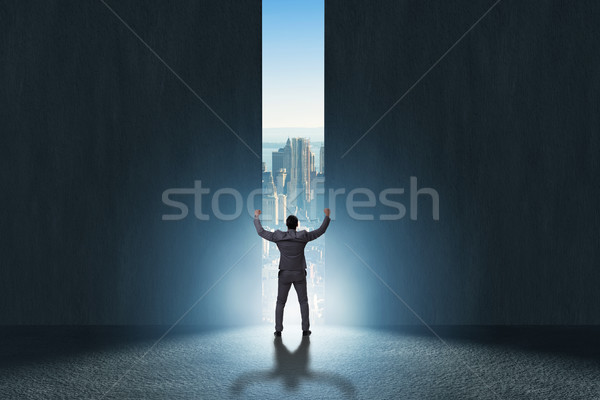The businessman walking towards his ambition Stock photo © Elnur