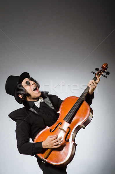 Man musical kunst bril concert grappig Stockfoto © Elnur