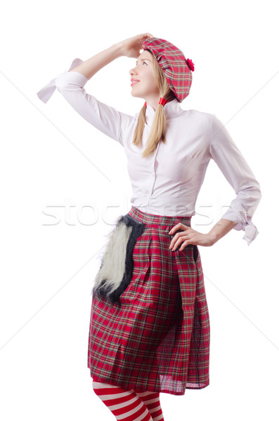 Scottish traditions concept with person wearing kilt Stock photo © Elnur