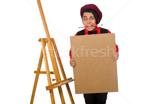 Funny artist isolated on white Stock photo © Elnur