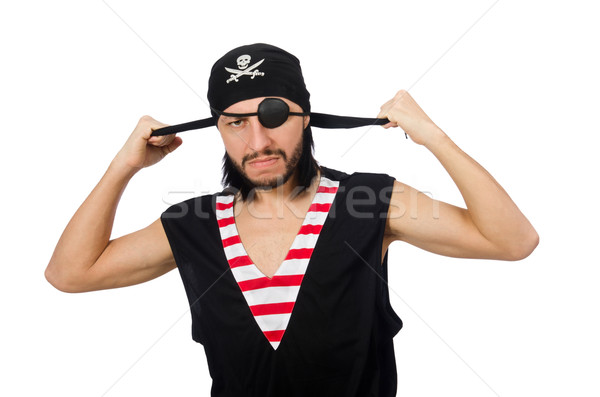 Man pirate isolated on the white background Stock photo © Elnur