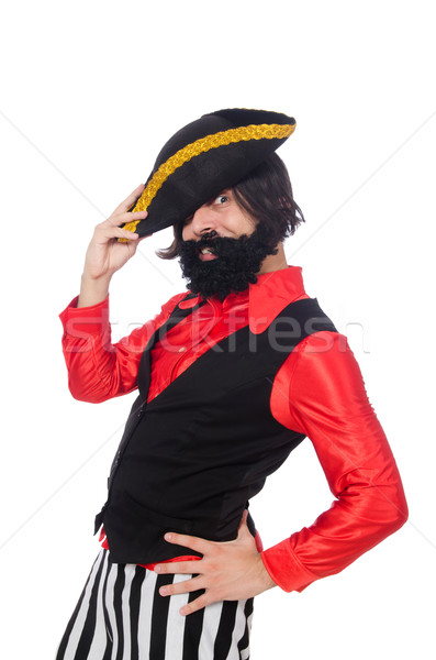 Funny pirate isolated on the white Stock photo © Elnur