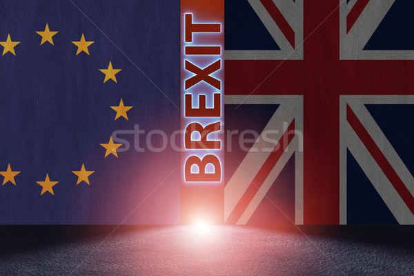 Brexit concept - UK leaving UE - 3d rendering Stock photo © Elnur