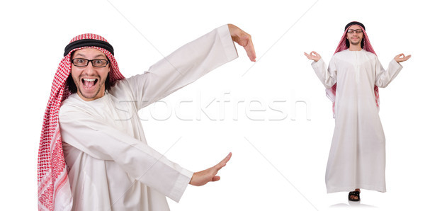 Arabes homme isolé blanche affaires mains Photo stock © Elnur