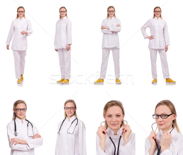Woman doctor isolated on the white Stock photo © Elnur