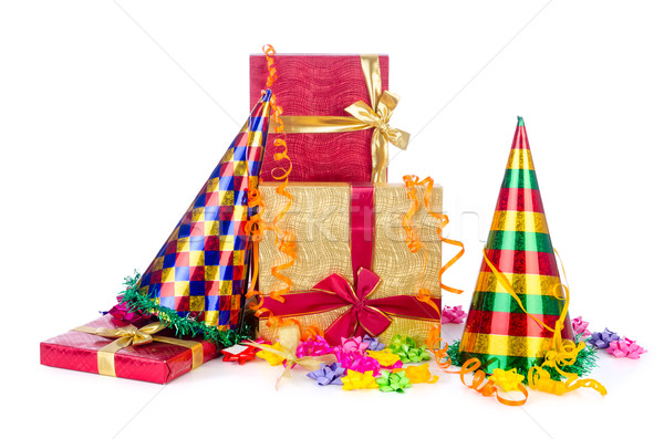 Party items on the white Stock photo © Elnur