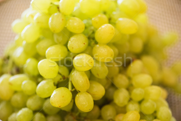 Uvas verdes alimentación saludable frutas fondo compras placa Foto stock © Elnur