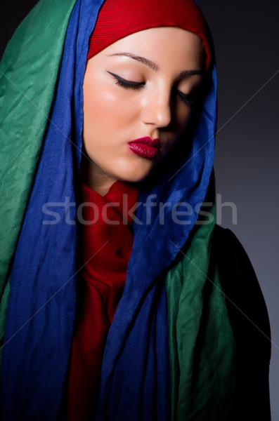 Muslim woman with headscarf in fashion concept Stock photo © Elnur