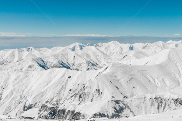 Nieve montanas brillante invierno día paisaje Foto stock © Elnur