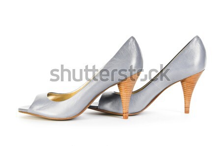 Vrouw schoenen geïsoleerd witte sexy achtergrond Stockfoto © Elnur