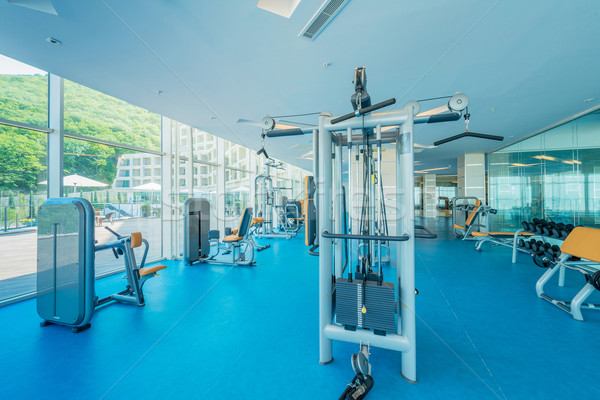 Modern spor salonu spor malzemeleri uygunluk egzersiz Stok fotoğraf © Elnur